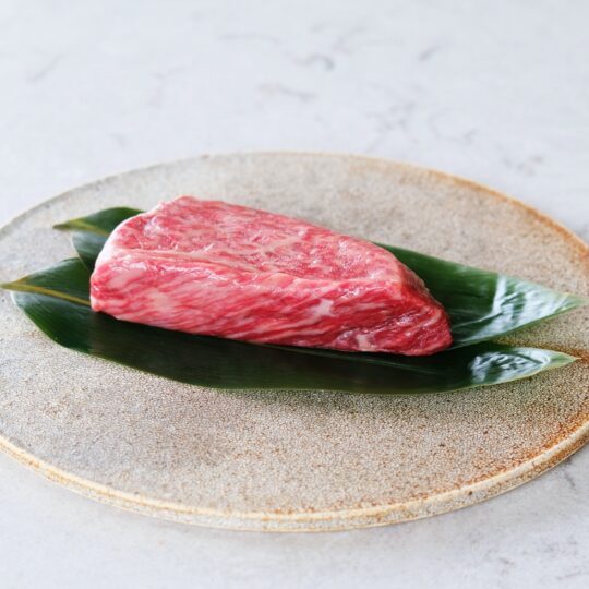 raw meat on ceramic plate